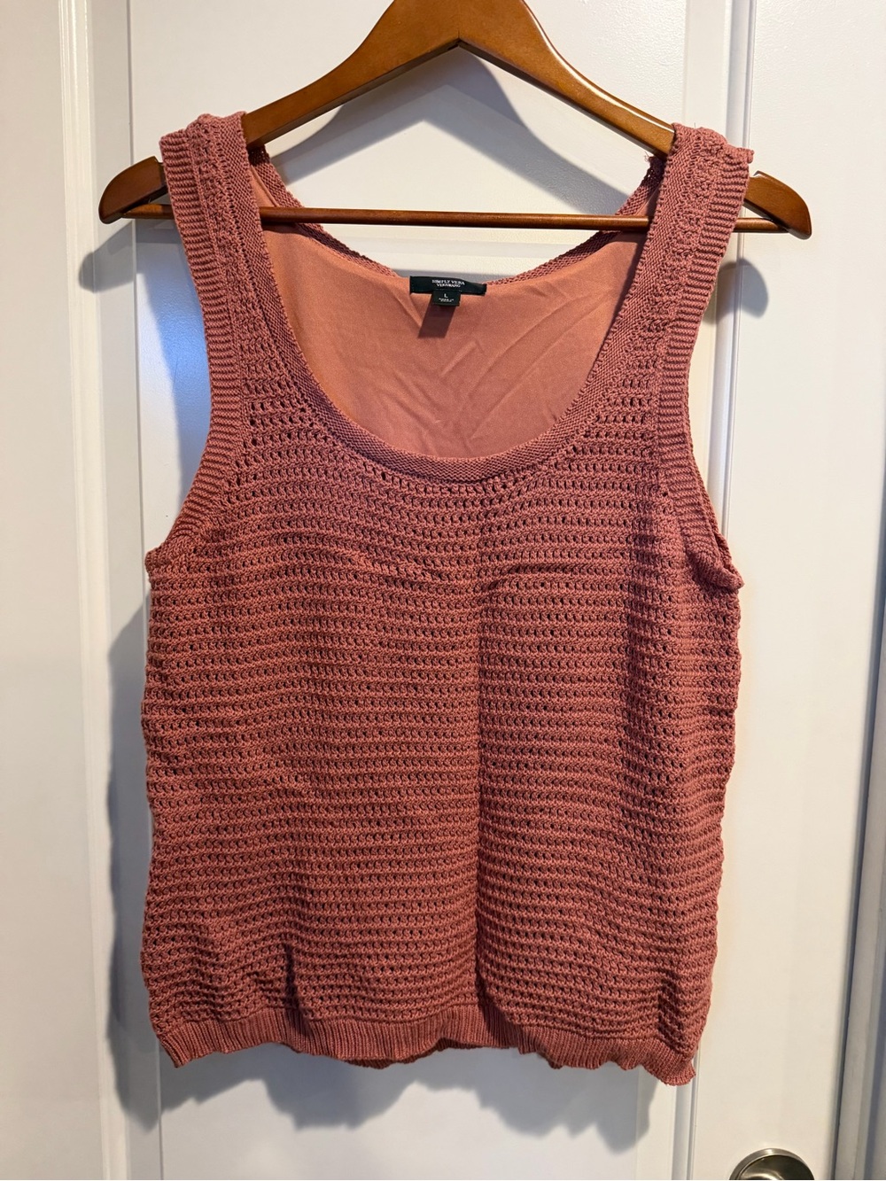 Simply Vera - Vera Wang Rosewood Crochet Tank Top